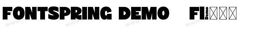 FONTSPRING DEMO   Fl字体转换